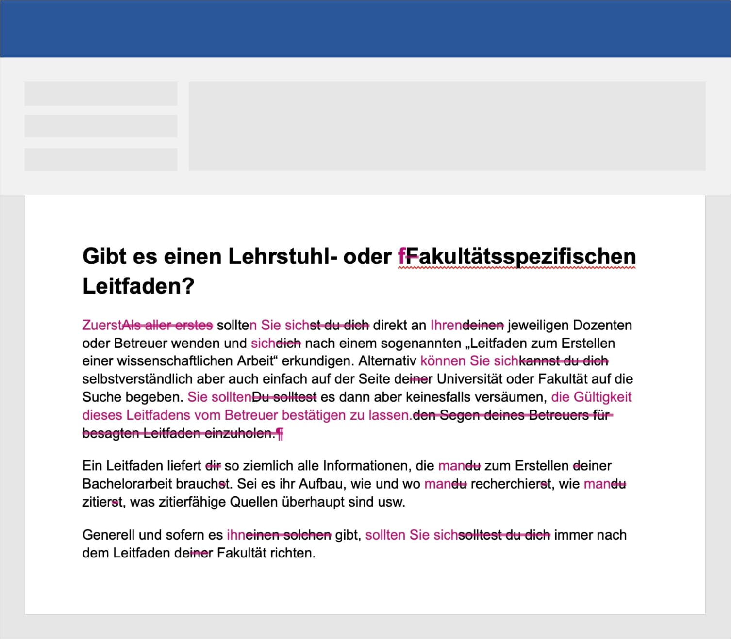 Lektorat & Korrekturlesen Bachelorarbeit-