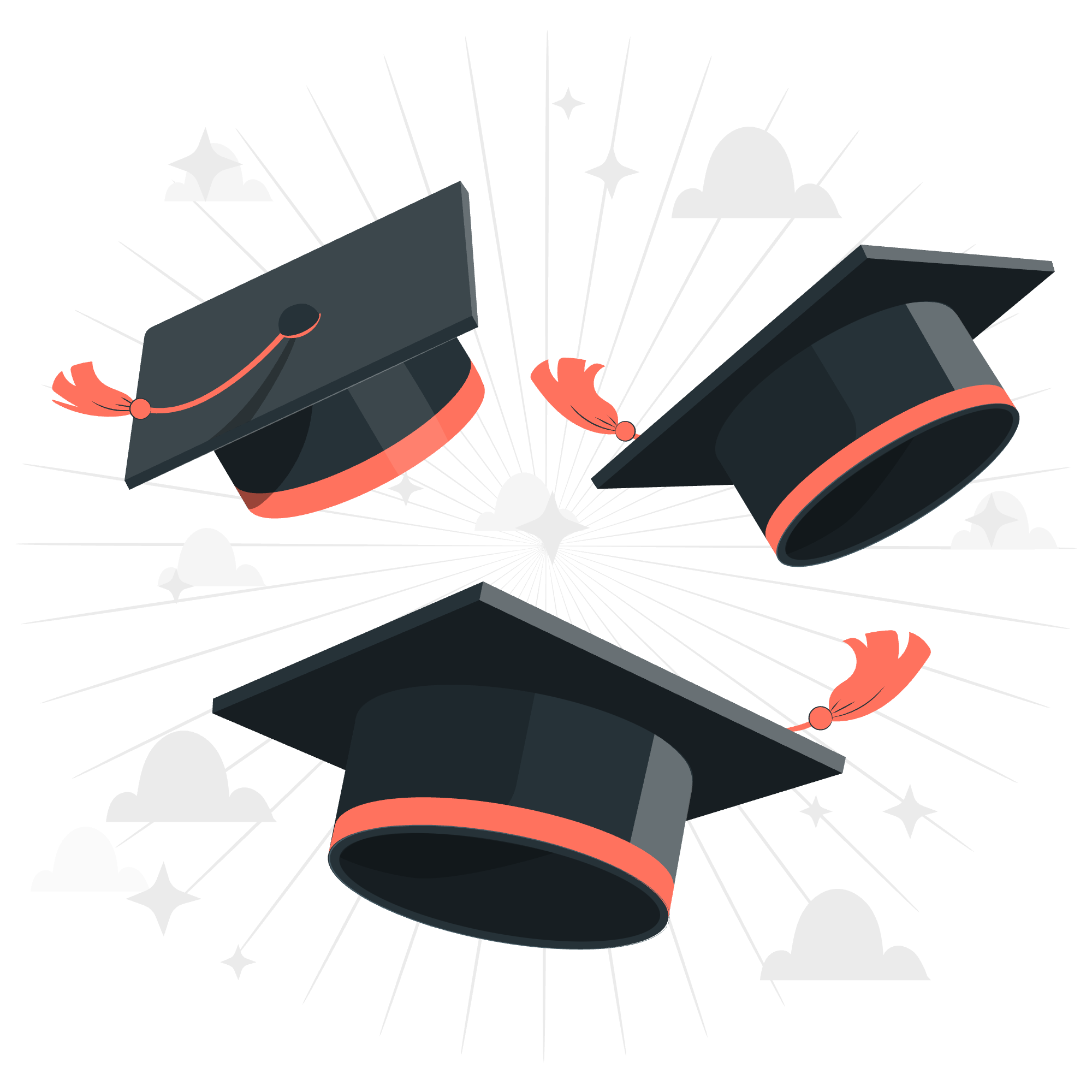 graduation hats-pana Ghostwriter Agentur StudiBucht hilft Studierenden