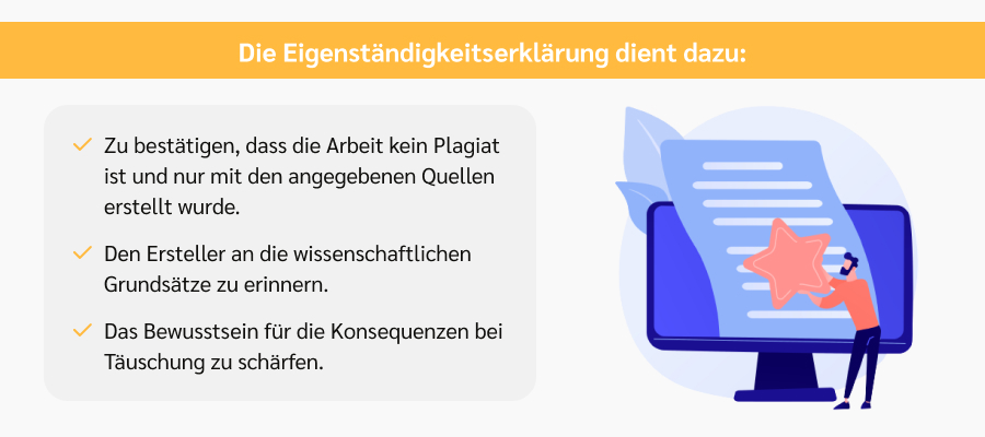 eigenständigkeitserklärung