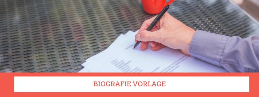 biografie vorlage biographie Studibucht