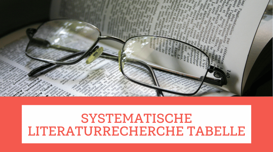 systematische literaturrecherche tabelle systematische literaturrecherche von StudiBucht